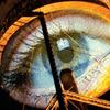 An eye will look out from underneath a water tower on Saturday in a projection by Marcos Zotes Lopez. 